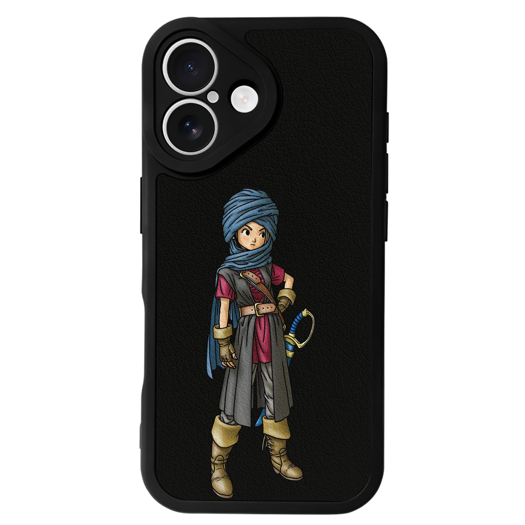（画像用） ドラゴンクエスト Doragon Kuesuto Dragon Quest 【iPhone 16シリーズ対応】シリコンスマホケース（レザー調） 材質：シリコン